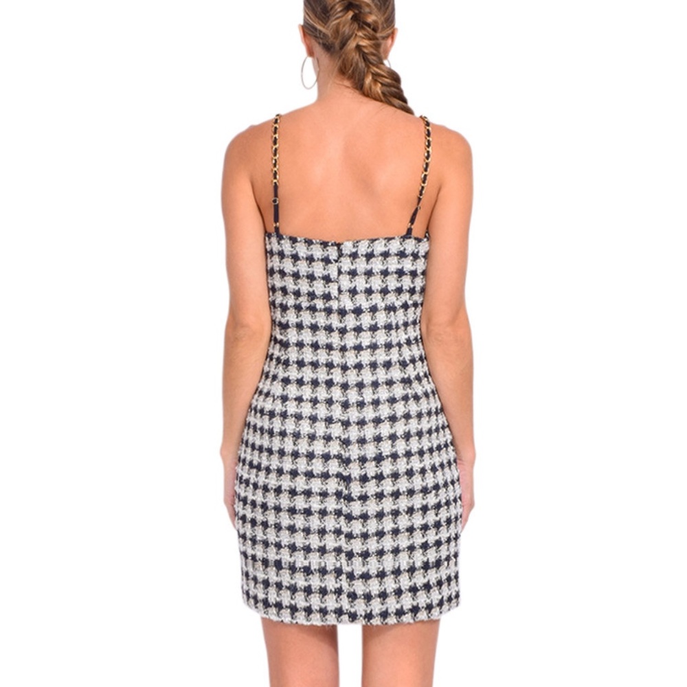 Delfi Collective Jessa Dress | Slim Tweed Mini Dress - Picture 6 of 9